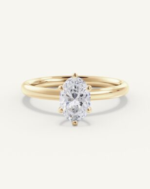 Solitärring Alba - Oval