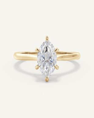 Solitärring Tilde-Navette